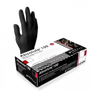 AURELIA ABSOLUTE BLACK POWDER-FREE NITRILE MEDICAL GLOVES 9899