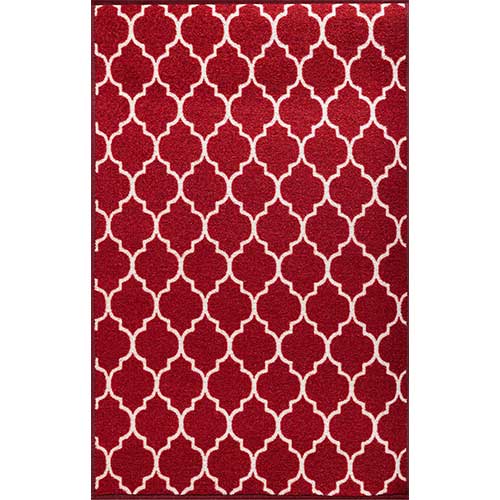 Abaseen Indoor Door Mat - Washable Red ( 5mm )