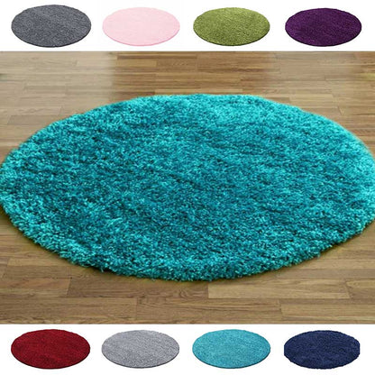 Teal Blue Round circle Rugs