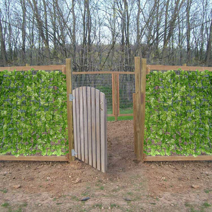 Abaseen Plastic Ivy Screen Roll For Garden Screening Artificial Leaf Trellis